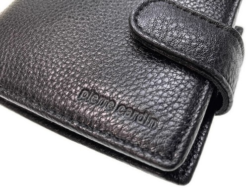Pierre Cardin RFID Men's Wallet Bi-Fold Genuine Italian Leather - Black - Picture 7 of 7