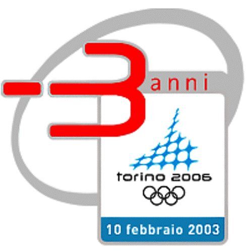 PIN OLÍMPICO DE INVIERNO 2006 TORINO 3 AÑOS PARA IR - Imagen 1 de 1