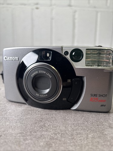 Canon Sure Shot 105 Zoom 35mm Film Camera w/38-105mm Lens - Case - Working - Picture 3 of 12
