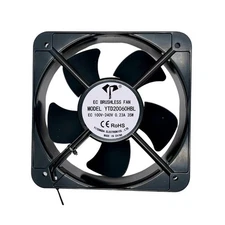 1pc YTD20060HBL EC100V-240V 0.23A 35W 20CM 20060 Dual Ball Cooling Cabinet Fan