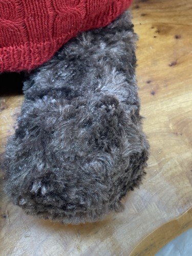Dan Dee Braunbär roter Pullover Plüsch Stofftier "Floyd" lockiges Kunstfell - Bild 8 von 17