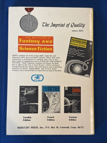 Magazine Of Fantasy & Science Fiction July 1974 VG - Foto 2 di 2