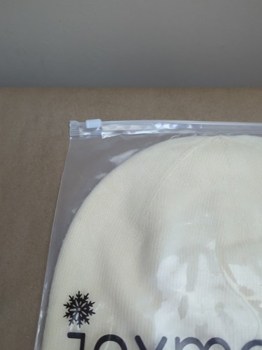 Jaxmonoy Beige Cashmere Slouchy Knit Beanie Hat Women's Size NIP NWT - Picture 3 of 11