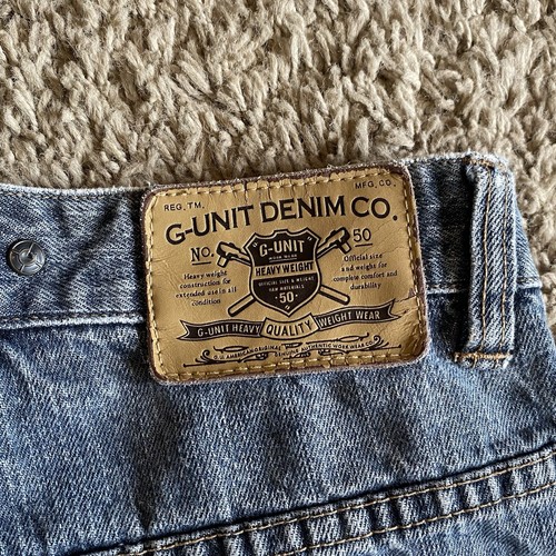 G-Unit Denim Co. Vintage Boys Size 12 Jean Shorts 50 Logo - Picture 9 of 11