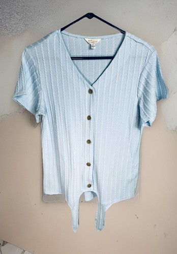 Weatherproof Vintage Lite Blue Sweater Top sz S/CH - Bild 1 von 3