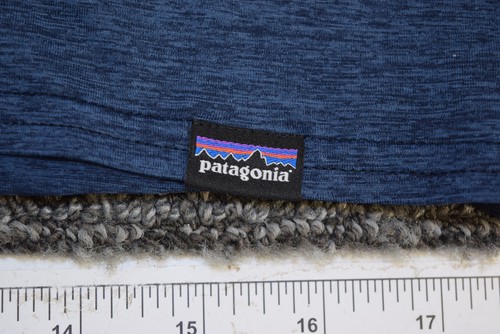 Patagonia Fly Fishing Shirt Mens Medium Blue Graphic Outdoor Tee Lightweight - Picture 7 of 15