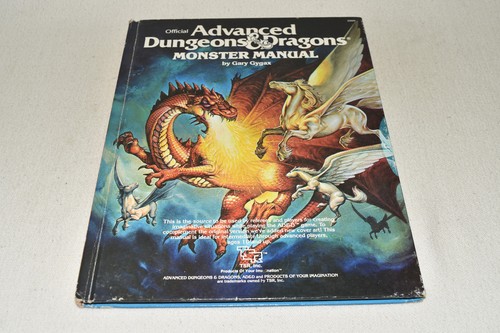 MONSTER MANUAL Advanced Dungeons & Dragons AD&D Gary Gygax 1ST Edition 2009 RARE