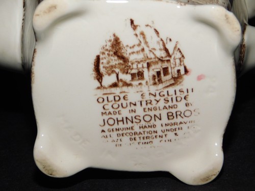 JOHNSON BROTHERS VECCHIA CAFFETTIERA INGLESE CAMPAGNA MADE IN ENGLAND - Foto 2 di 3