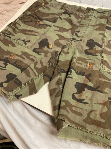 Polo Ralph Lauren pantaloncini mimetici pesca a mosca esca vernice ricamata taglia 42 ritagli - Foto 6 di 16