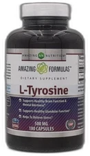 Amazing Formulas L-Tyrosine | 500 mg | 180 Capsules