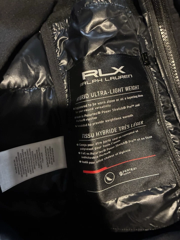 RLX Ralph Lauren Polartec Pretax Híbrido Plumón Pato Sudadera con Capucha Chaqueta Nueva Mediana Foto 3 de 3