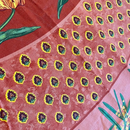 PAPAGEI TULPE & MIMOSA Französisches Land Provence Runde Tischdecke 70" FRANKREICH Baumwolle - Bild 16 von 20
