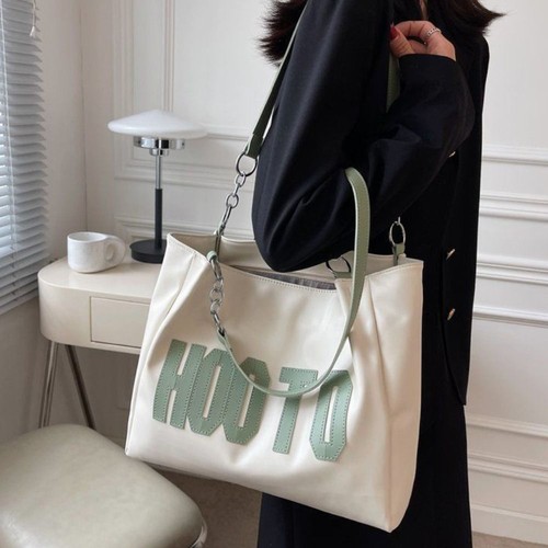 Lightweight Shoulder Bag Large Capacity Tote Bag Simple Underarm Bag Commuting - Picture 5 of 11