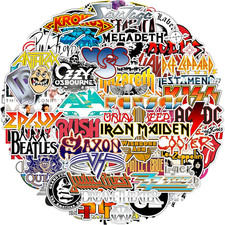 Classic Rock Stickers, 50S 60S 70S Rock Stickers, 81Pcs Large