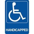 Hy-Ko Deco Series Heavy-Duty Plastic Sign, Handicapped D-17 Hy-Ko D-17