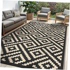 Outdoor Rug for Patio - Waterproof Plastic Straw Camping Rugs 5x8 ft, 