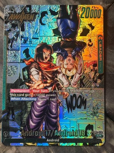 Dragon Ball Super Fusion World FB01-070 Android 17/18 Líder Arte Personalizado - Imagen 2 de 4