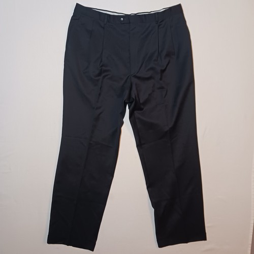 Vintage Ralph Lauren Mens Wool Trousers 40X32 Navy Blue Pleated Cuffed by Ralph Lauren, $22.97