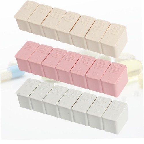 daily pill box organiser 7 day weekly medicine storage dispenser tablet holder - Picture 9 of 13