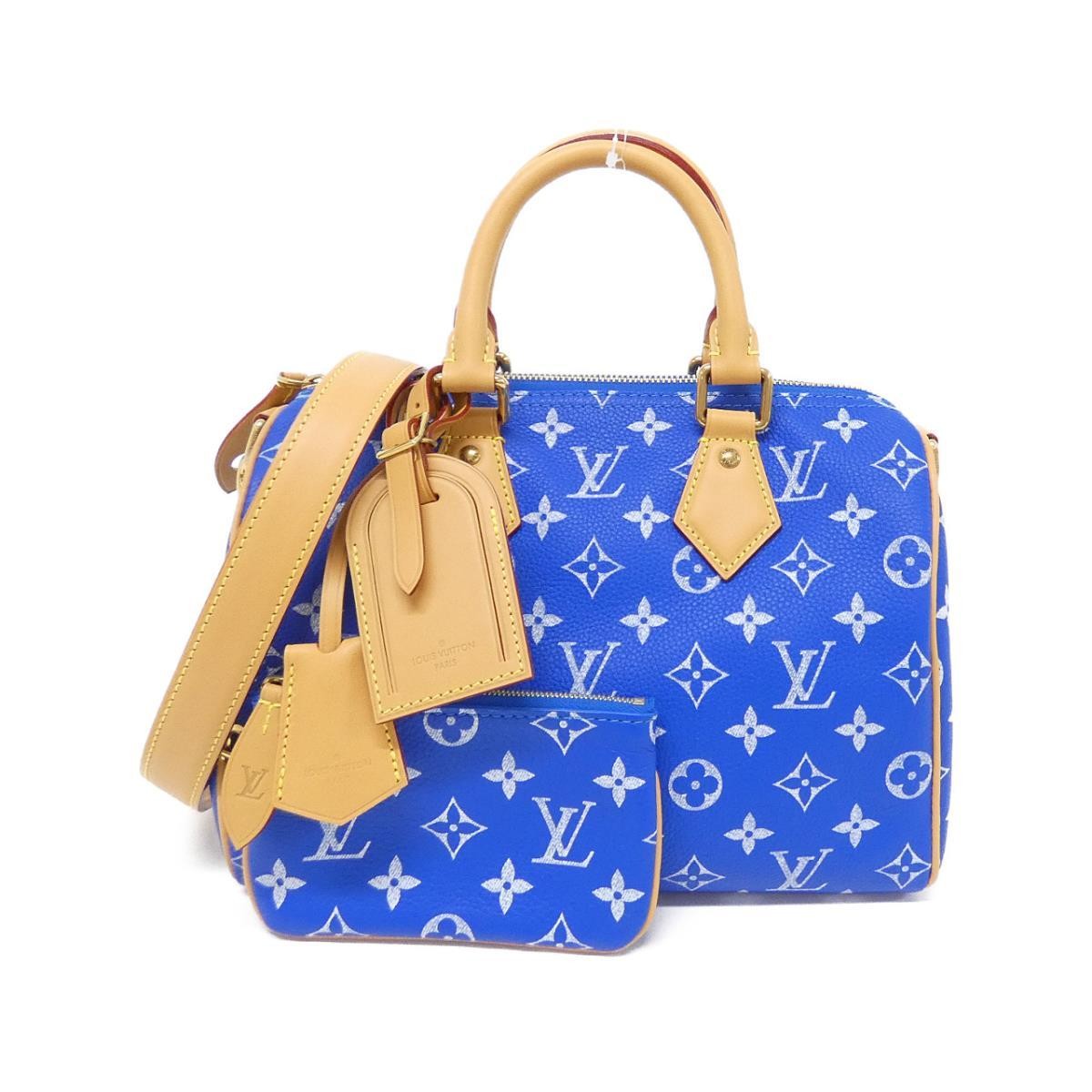 Authentic LOUIS VUITTON Monogram Leather Speedy P9 Bandouliere 25cm M24424 Bo...
