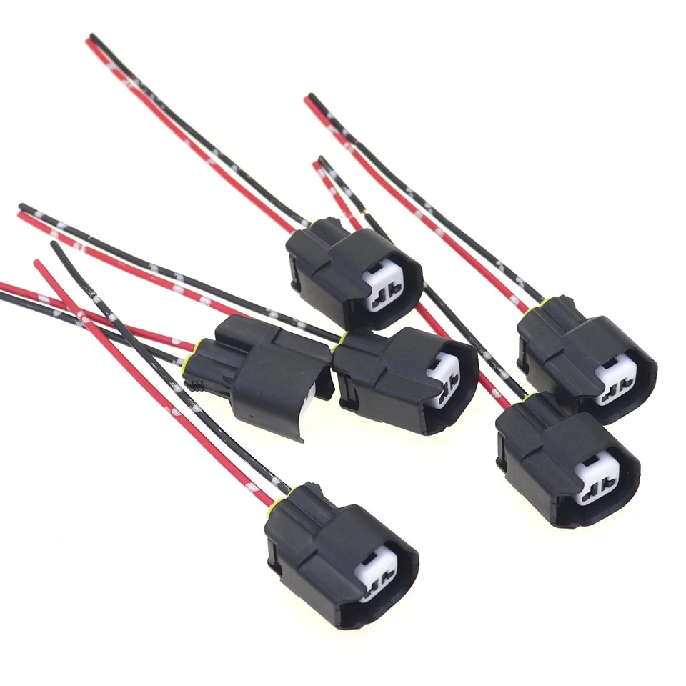 6PCS 5U2Z-14S411-ZB For Ford Motorcraft Fuel Injector Pigtail Wiring Harness - Image 2 of 4