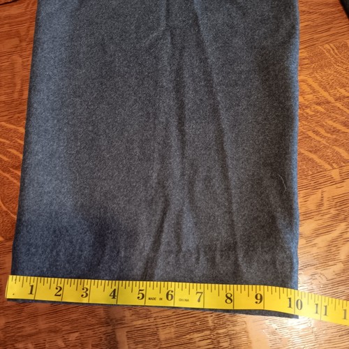 LL Bean Hose Herren 44 W grau 100% Wolle gerade Hose Slacks vorne flach (45x29) - Bild 8 von 8