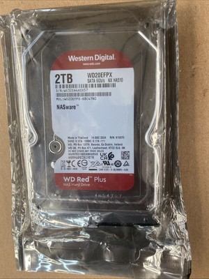 Western Digital 2TB WD Red Plus NAS SATA HDD Internal Hard Drive HDD - WD20EFPX