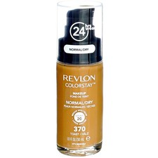 2 Pack Revlon ColorStay Makeup Foundation For Normal Dry Skin, Toast 370, SPF...