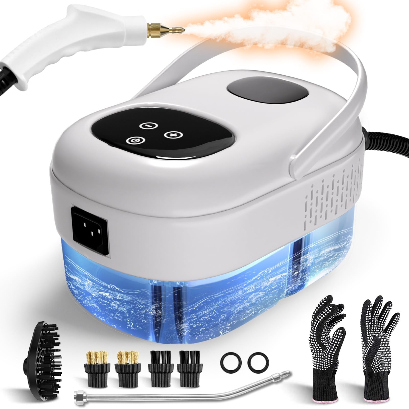 2500W Powerful Steam Cleaner Multi-Purpose Pressurized Steamer for Deep Cleaning-image