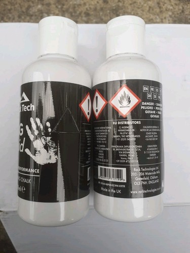 2x 100ml Rock Tech Mag Liquid Climbing, Weigh Lifting Chalk - Picture 3 of 3