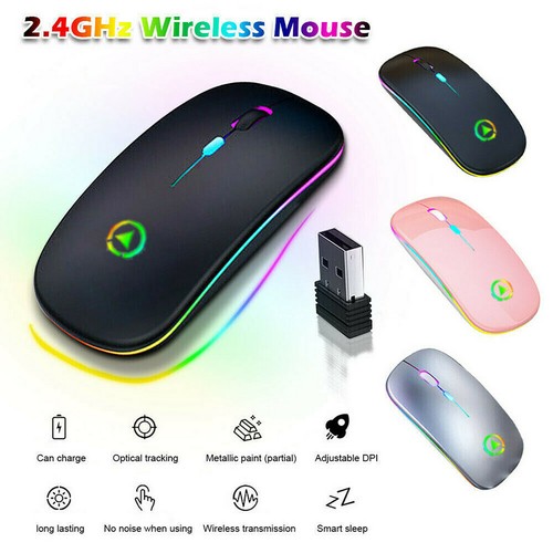 2.4 GHz PC Funkmaus Kabellos USB Wireless Mouse Gaming Computer Notebook Laptop