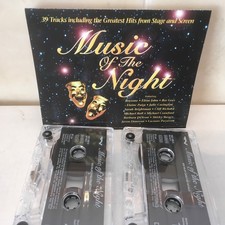   Music of the Night  -39 Tracks from Stage  Screen Double Album Audio Cassette
