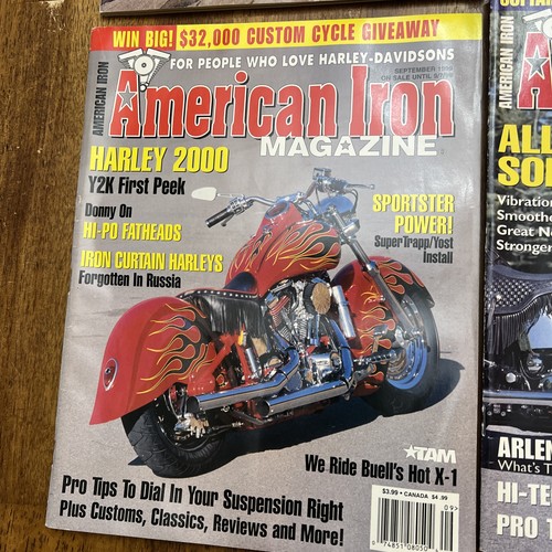 1999 American Iron Magazines Motorcycles All 12 Issues Harley Davidson Indian - Imagen 10 de 21