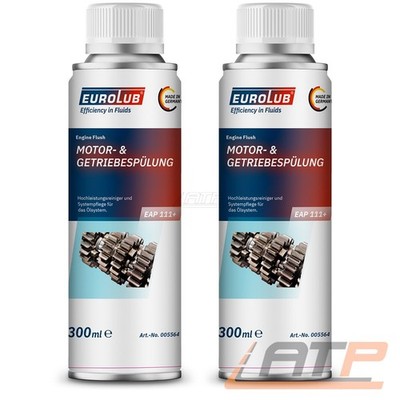 EUROLUB 2x 300 ML EAP 111+ MOTORSPÜLUNG MOTOR REINIGER FLUSH SPÜLUNG
