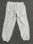 Aerie women’s Size Large Sweatpants Gray Solid Lounge Lightweight Pockets