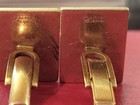 Avedon Vermeli Cufflinks goldtone rectangle