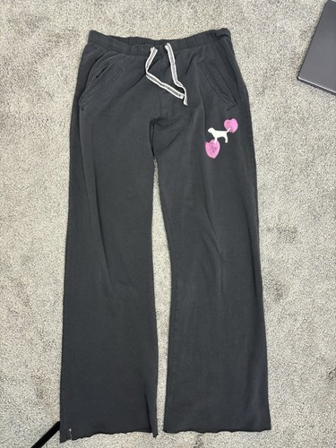 Y2k Victorias Secret Pink Schwarz Jogginghose Damen S - Bild 7 von 9