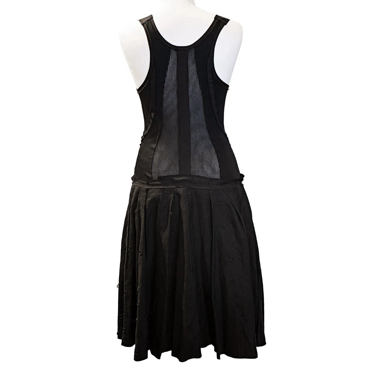 BOTTEGA VENETA ABITO MIDI NERO IT46 UK14 NUOVO CON ETICHETTE PREZZO DI LISTINO £3100
