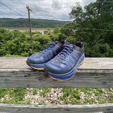 Hoka One One Stinson ATR 5 MOOG Moonlight Ocean/Gold Running Shoes Men's SZ 12.5