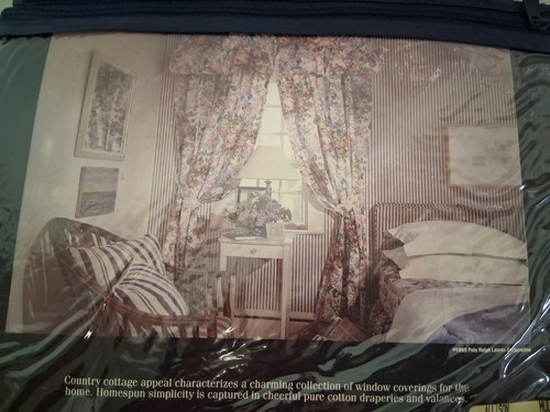 Cenefa recta Ralph Lauren Allison - 100 % algodón - multicolor dos cenefas - nueva en paquete - Imagen 4 de 12