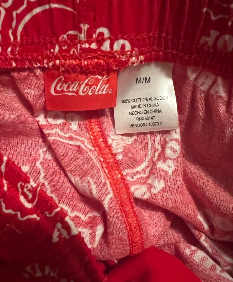 Pantalones de salón Best Pop Around Coca Cola nuevos con etiquetas - medianos para hombre Foto 3 de 4