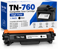TN760 High Yield Black Toner Cartridge Compatible for Brother MFC-L2710DW 1-Pack