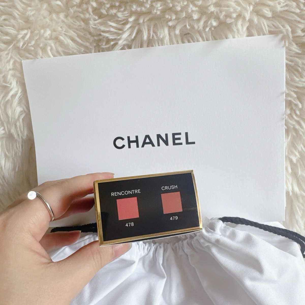CHANEL Rouge ALLURE Velvet Lipstick Set 478/479 + A GOLD POUCH