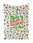 Vegan Gifts for Women - 100% Vegan Flannel Throw Blanket (50"x 65") - Birthda...