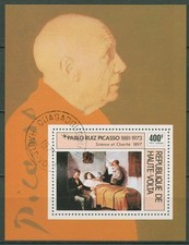 Obervolta 1975 2nd Death Anniversary of Painter Pablo Picasso Block 37 Stamped (C41751)