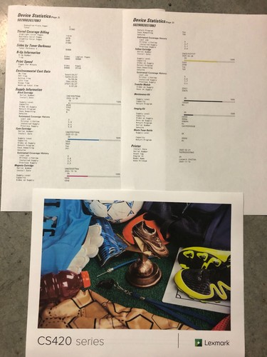 Lexmark CS421dn Farb-Netzwerk-Laserdrucker 25 Seiten/Min. 42C0030 30.000 Seiten komplett! - Bild 4 von 4