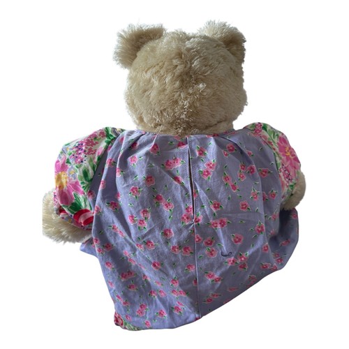 1993 Applause Teddy Bear Chloe Watercolor Garden Collection Floral Dress w Tags - Picture 10 of 10