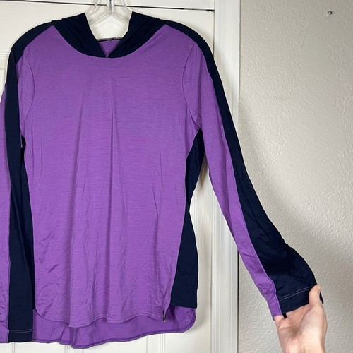Smartwool Mujer Merino 150 Manga Larga Sudadera con Capucha Desierto Orquídea Talla Grande - Imagen 6 de 11