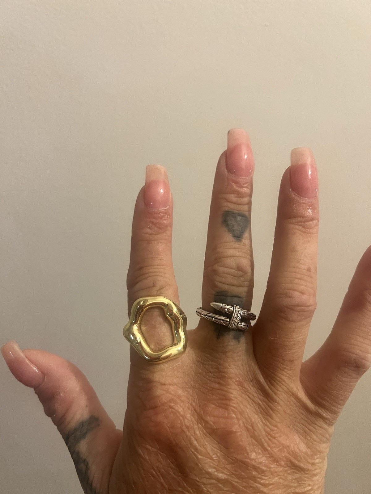 Handmade Sterling Silver Oval Statement Ring Poli… - image 4