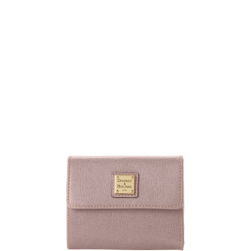 Dooney & Bourke Saffiano Small Flap Credit Card Wallet - Picture 1 of 5